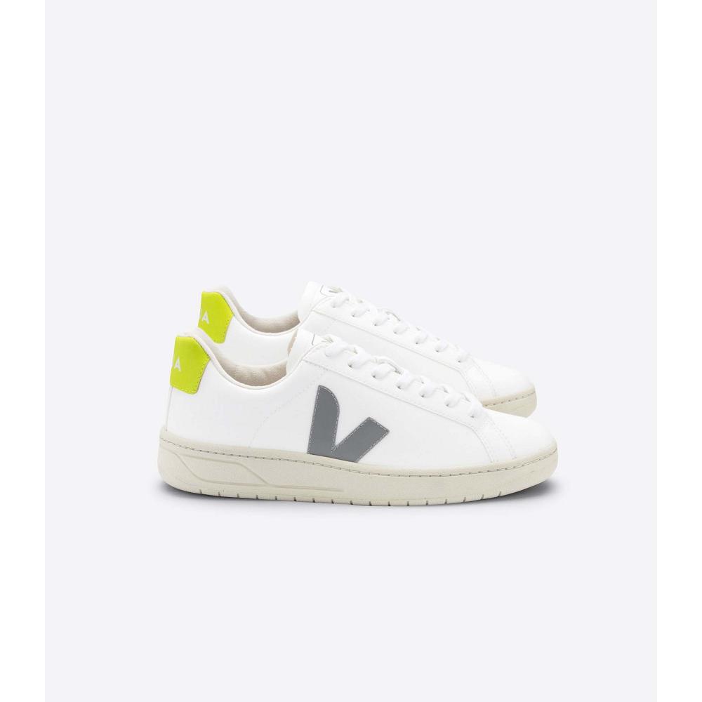 Veja URCA CWL Men\'s Sneakers White/Grey/Green | NZ 317ILH